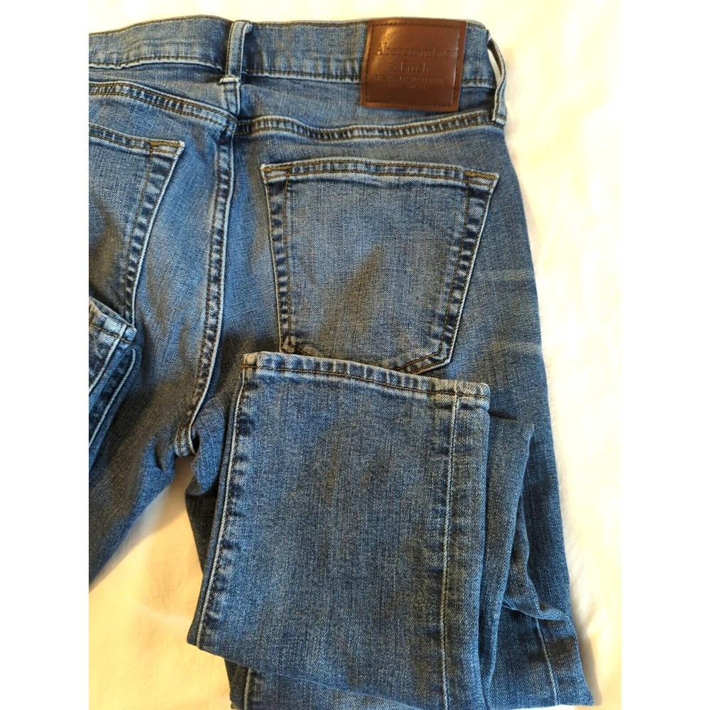 Abercrombie & Fitch Skinny Stretch Denim Jeans Men 28x32 Medium Wash City Vibes